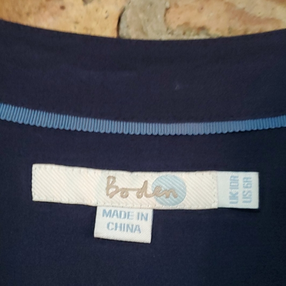 Boden Mollie Dress Navy Eclipsed Spot Size 6 - Picture 6 of 6